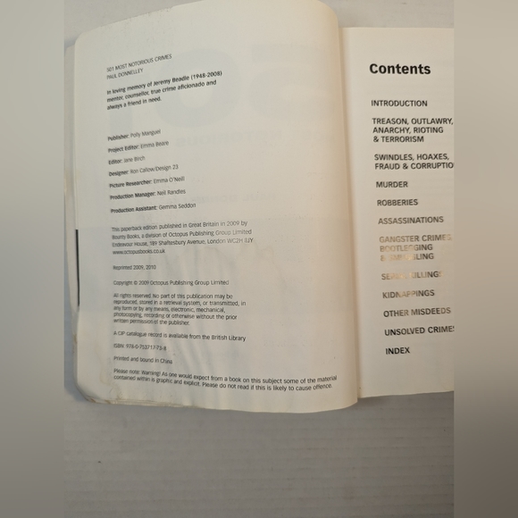 501 Most Notorious Crimes Paperback Book Crime Genre Acceptable Condition - Picture 4 of 11